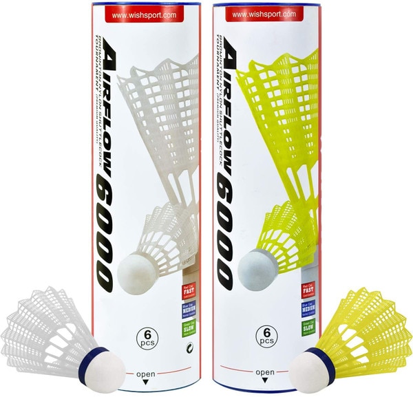 Airflow 6000 Badminton Tournament Shuttlecock (6pk): 2 Pack